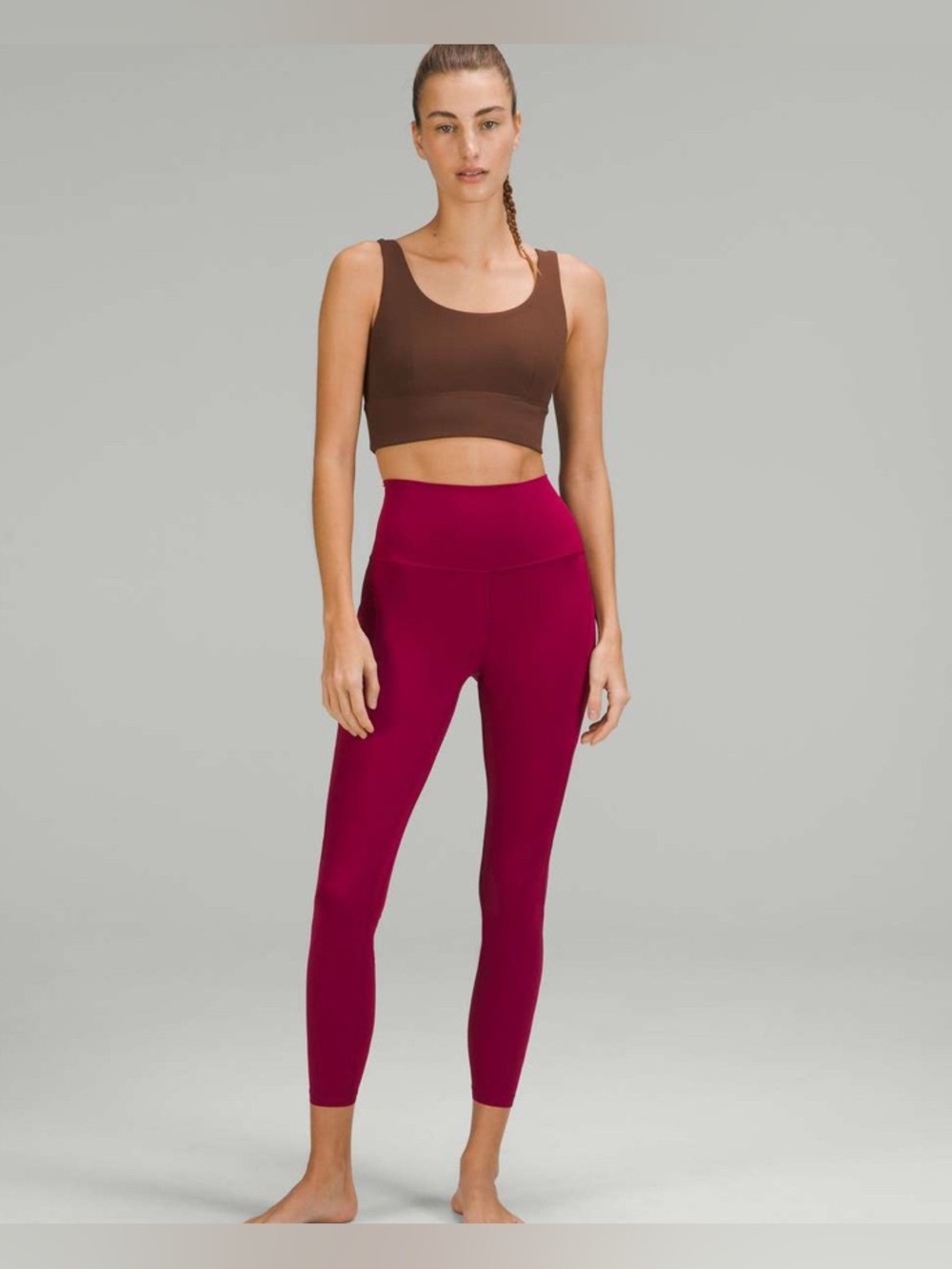 Lululemon Align High-Rise Leggings Pant with Pockets 25" Pomegranate - Picture 3 of 6